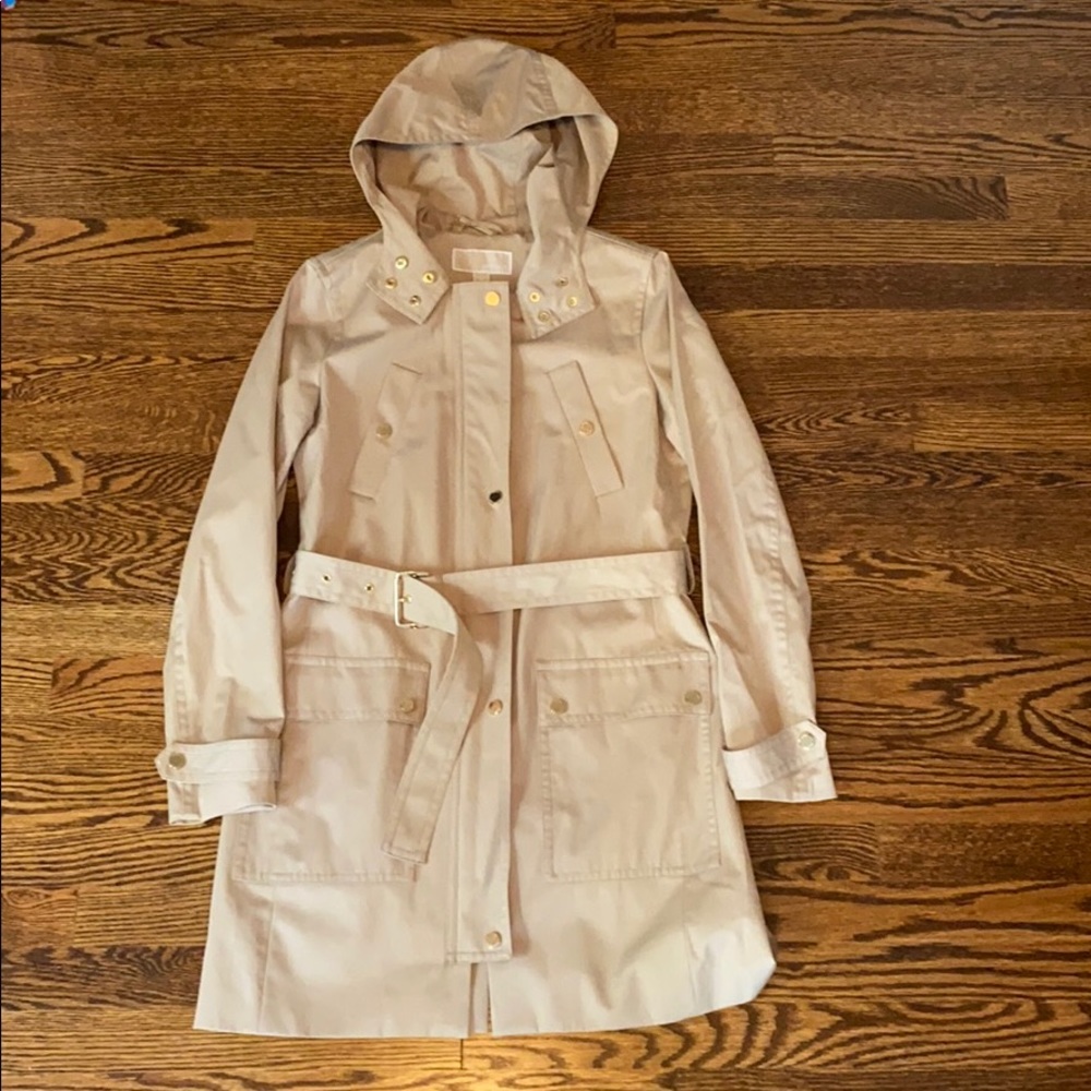 LIKE NEW Michael Kors Sz S khaki trench coat